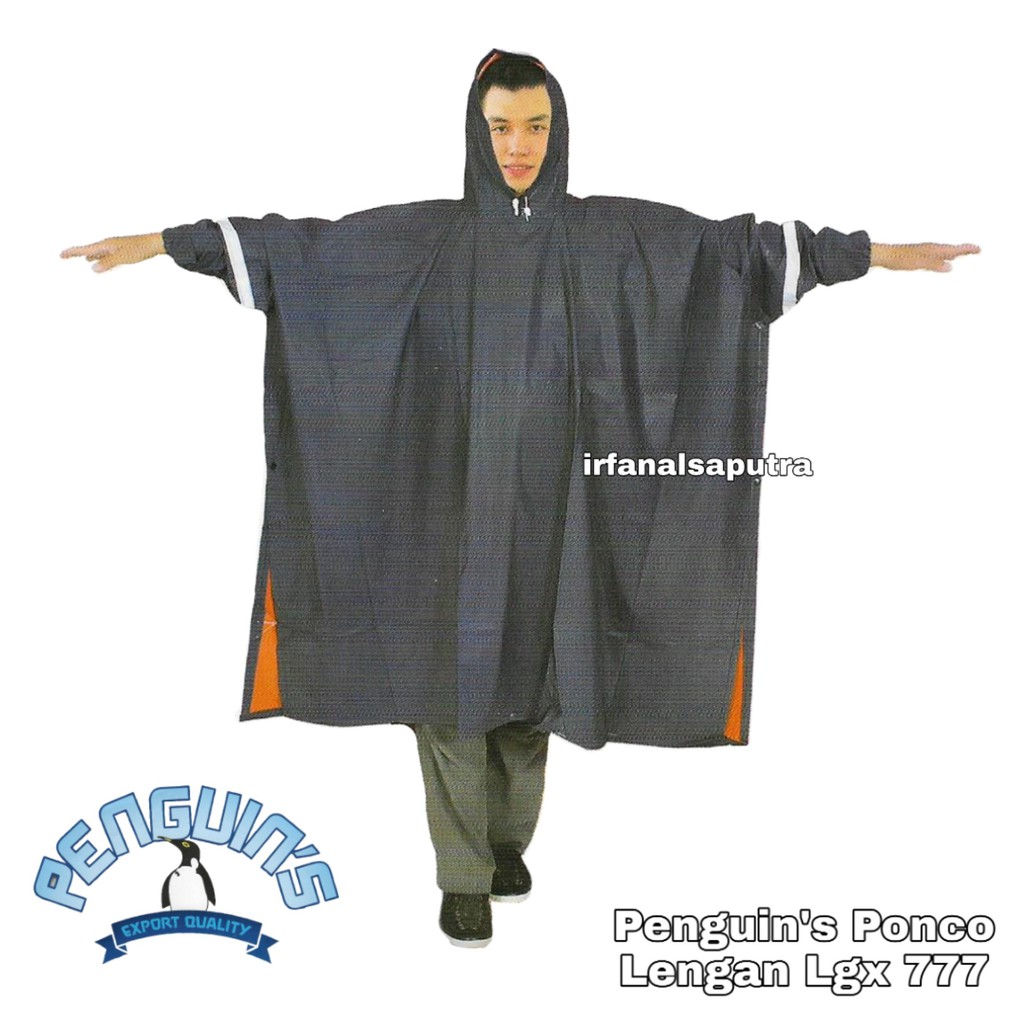 Jual Jas Hujan Ponco Lengan Penguin Lgx Poncho Tangan Super Tebal