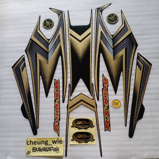 Jual Lis Body Striping Emblem Yamaha Rx King Th Anniversary Se