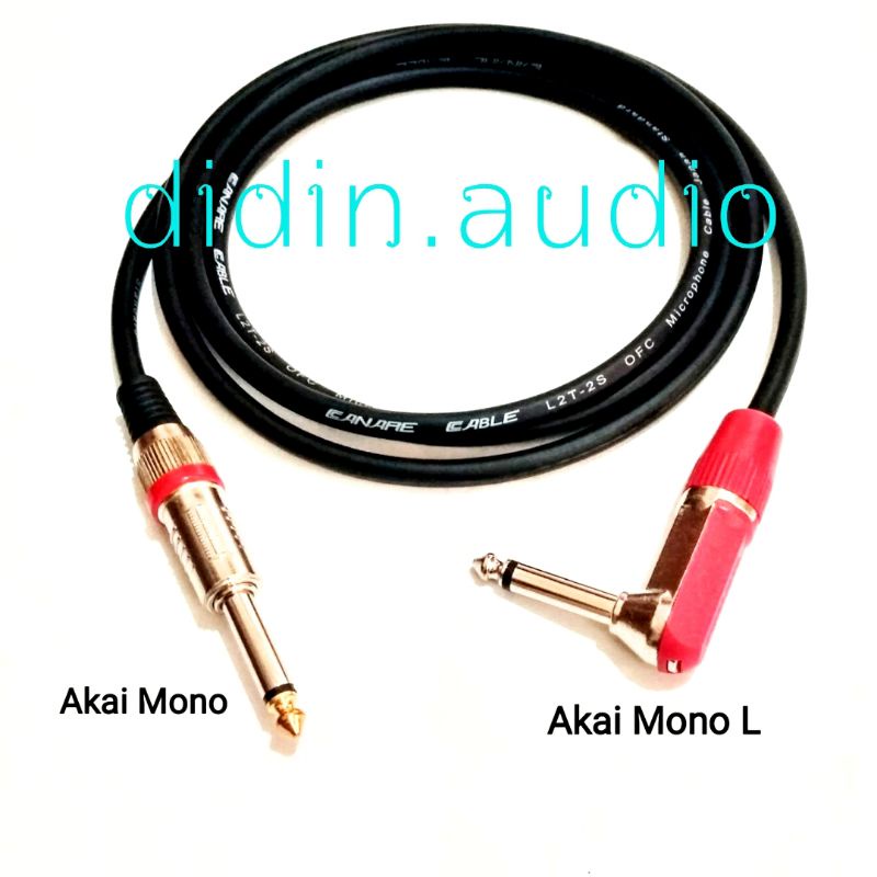 Jual Kabel Canare Mic Gitar Jack Ts Akai Mono L To Male Lurus