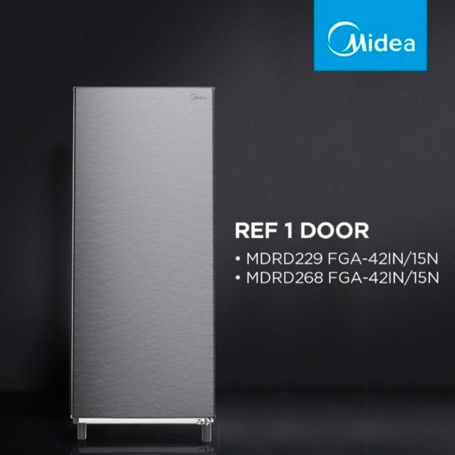 Jual KULKAS 1 PINTU MIDEA MDRD 268FGA42 IN 190L Shopee Indonesia