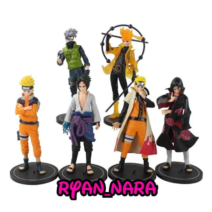 Jual Mainan Pajangan Action Mini Figure Anime Naruto Kakashi Itachi