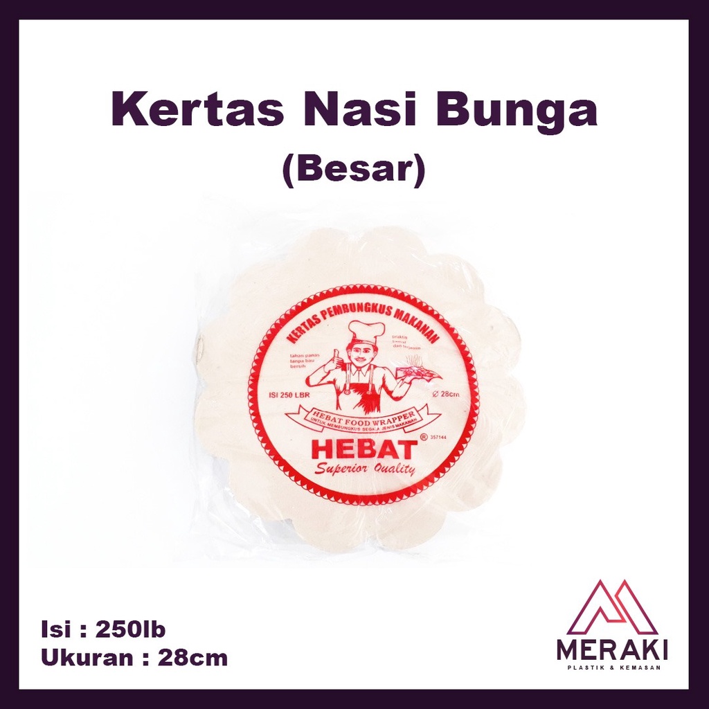 Jual Kertas Nasi Bunga Cm Besar Shopee Indonesia