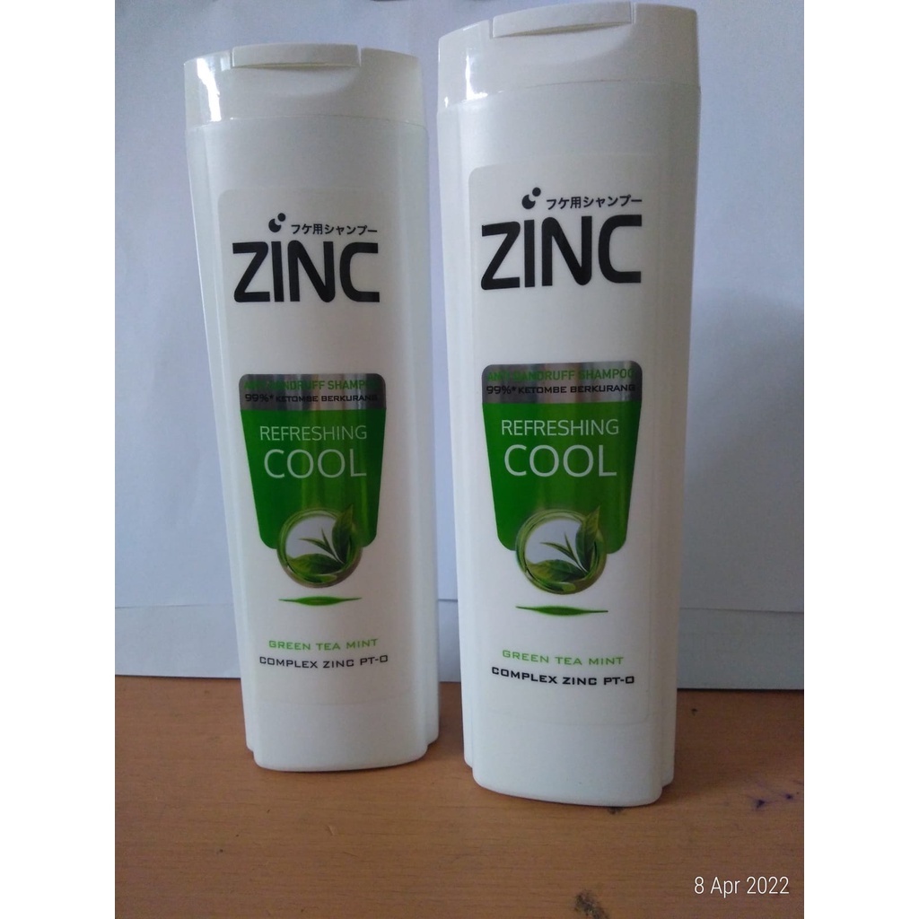 Jual Zinc Refresh Cool Shampoo Ml Green Tea Mint Anti Dandruff