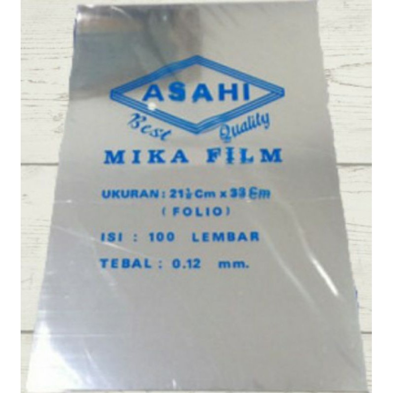 Jual Plastik Mika Cover Jilid Bening Asahi Folio Mm Lembar