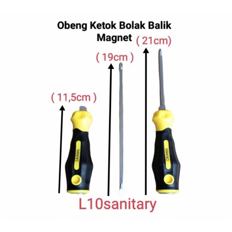 Jual Obeng Ketok Bolak Balik Obeng Way Plus Min Ketok Magnet