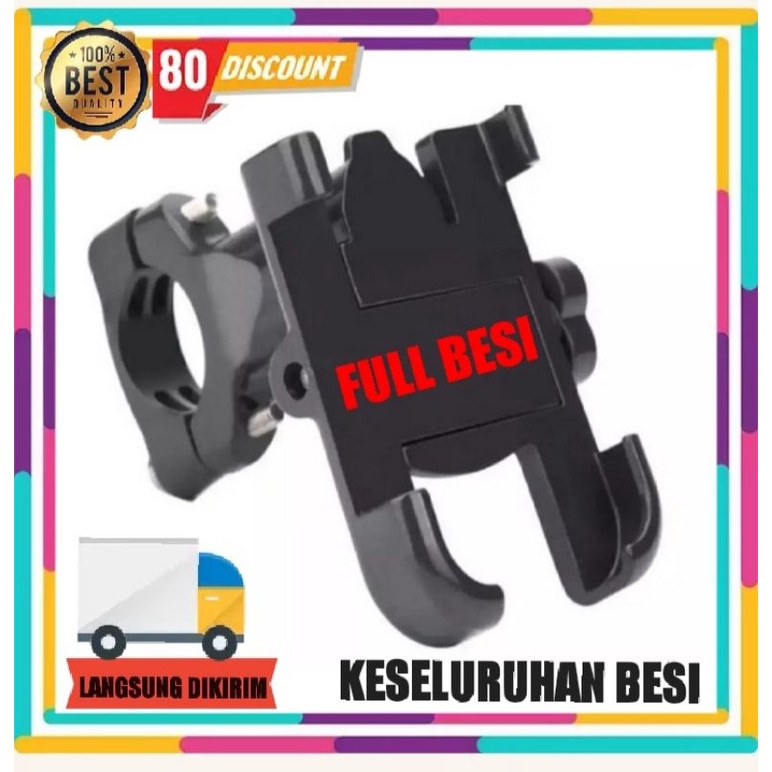 Jual Holder Hp Motor Stang Full Besi Keseluruhan Stang Motor Original