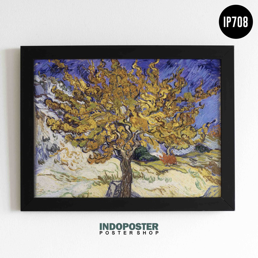 Jual Poster Lukisan Repro Vincent Van Gogh The Mulberry Tree In Autumn