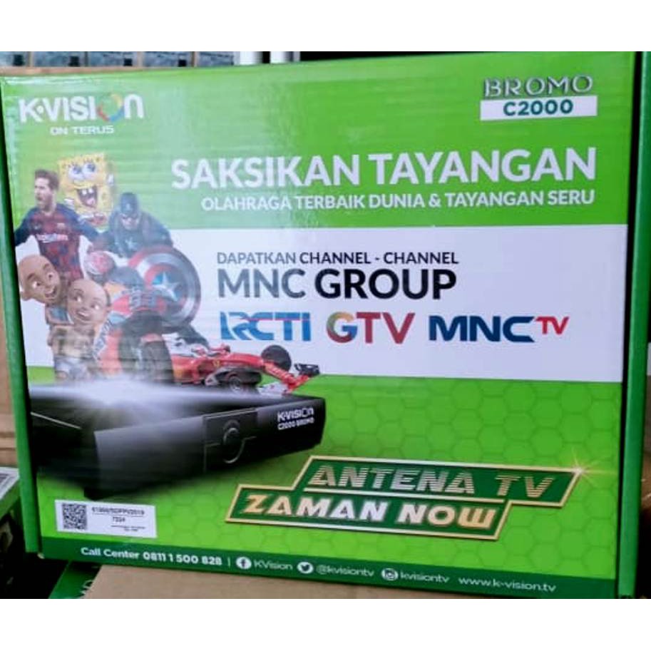 Jual KVISION BROMO HD C Ku GRATIS 1 Bln Paket J01 Receiver C2000