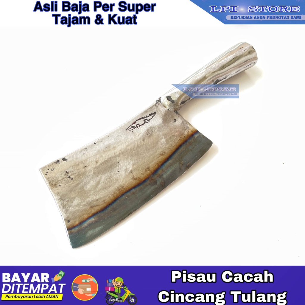 Jual Pisau Golok Cacah Cincang Asli Baja Super Tajam Cap Buaya Pisau