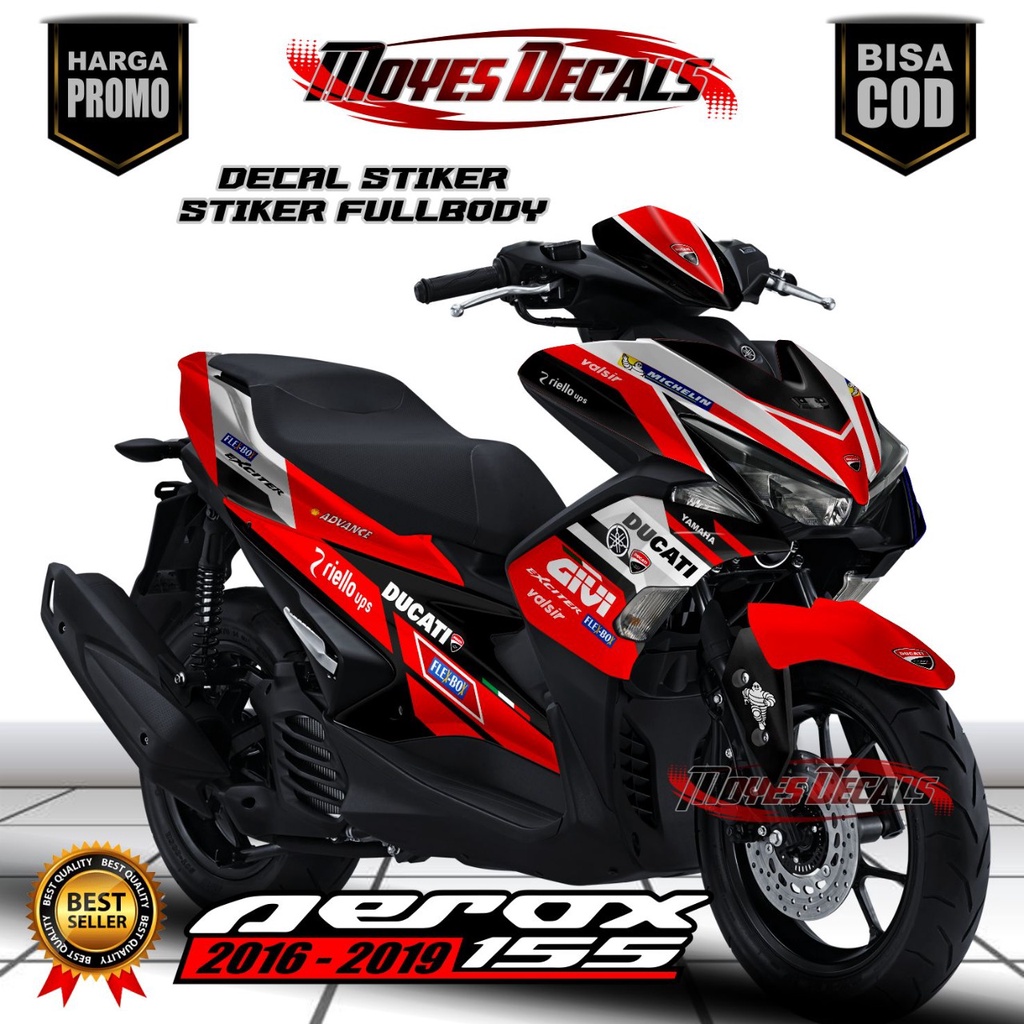 Jual Decal Aerox 155 Old Full Body Motif Racing Shopee Indonesia