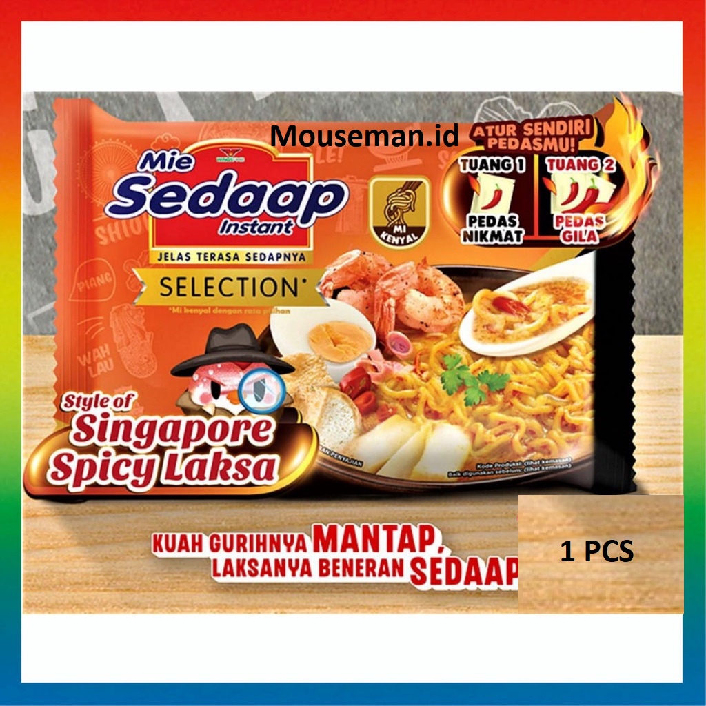 Jual Mie Sedaap Instant Mi Kuah Rasa Laksa Pedas Ala Singapura Style