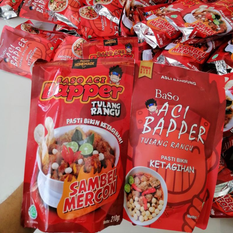 Jual Rp Gosir Baso Aci Bapper Tulang Rangu Original Sambel