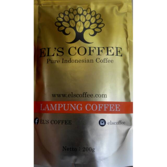 Jual Kopi Lampung El S Coffee Gold Gr Shopee Indonesia