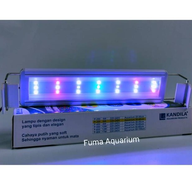 Jual Lampu Kandila P 300 4warna RGBW 6watt Led Aquarium Aquascape 30