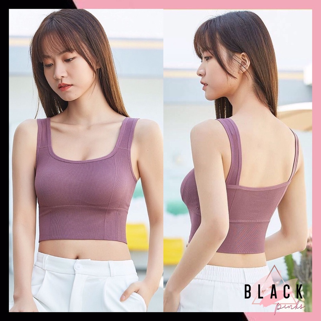 Jual Blackpink Sport Bra Bh Olahraga Pakaian Dalam Wanita Bra Bh Sport