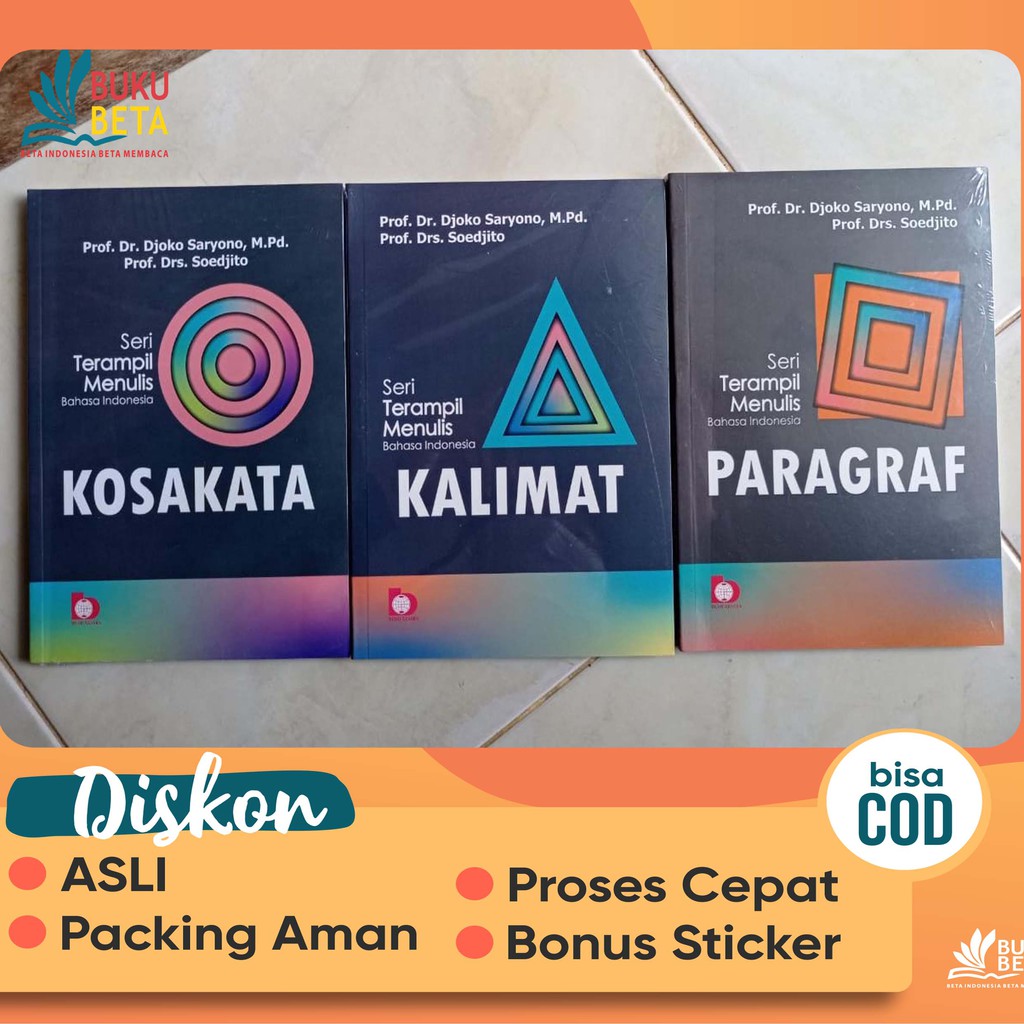 Jual Paket Buku Seri Terampil Menulis Kosakata Kalimat Paragraf