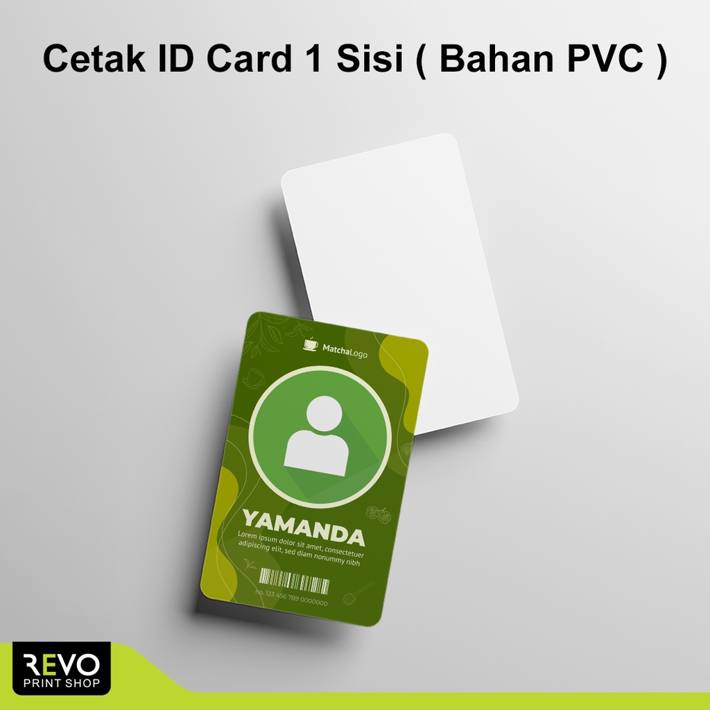 Jual Cetak Id Card Pvc Sisi Name Tag Kartu Identitas Member Card