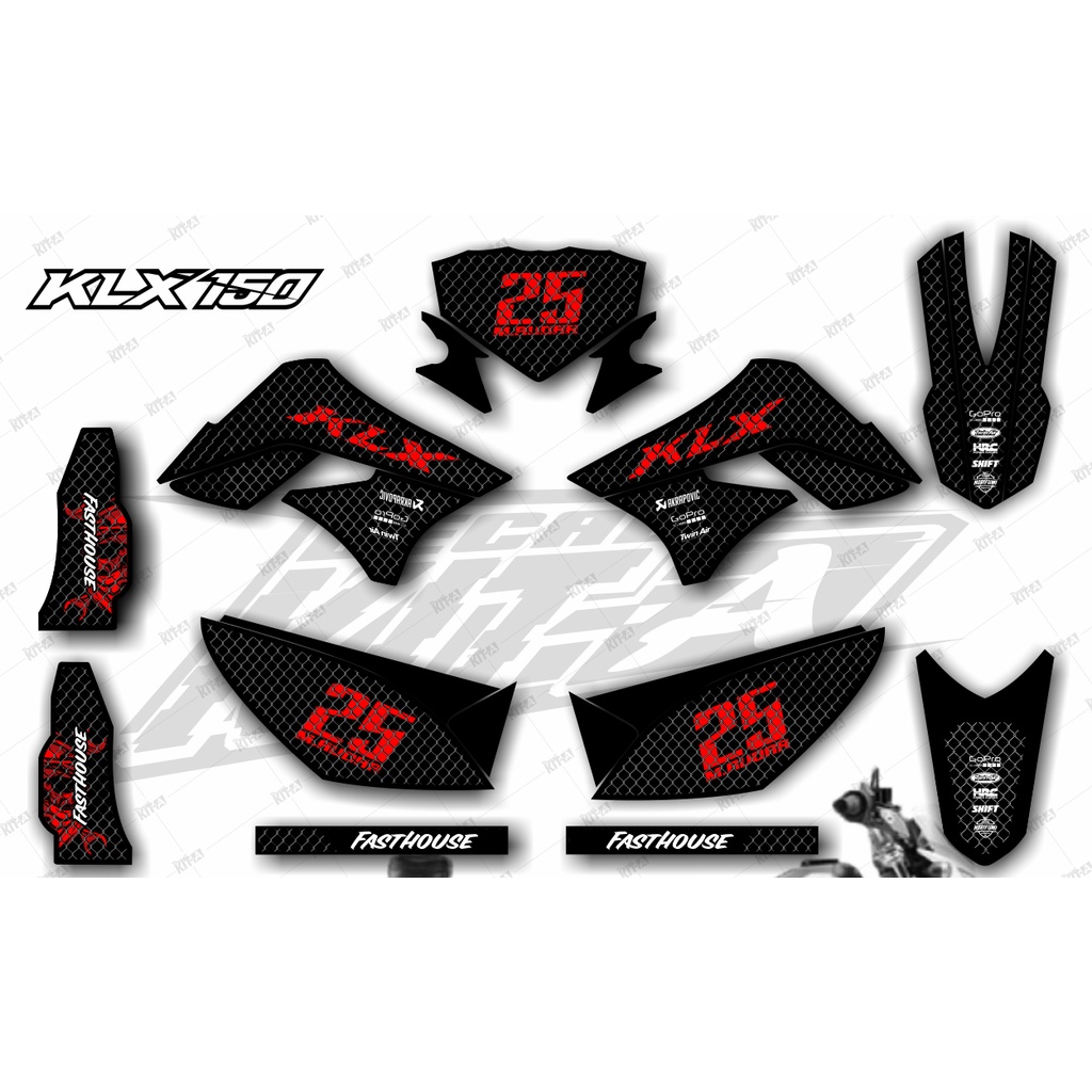 Jual Decal Sticker Klx S Hitam Full Body Shopee Indonesia