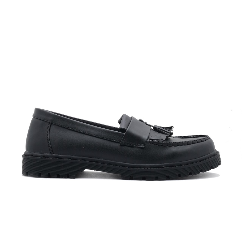 Jual Jack Footwear Sepatu Loafers Pria Formal Ziggy Full Black