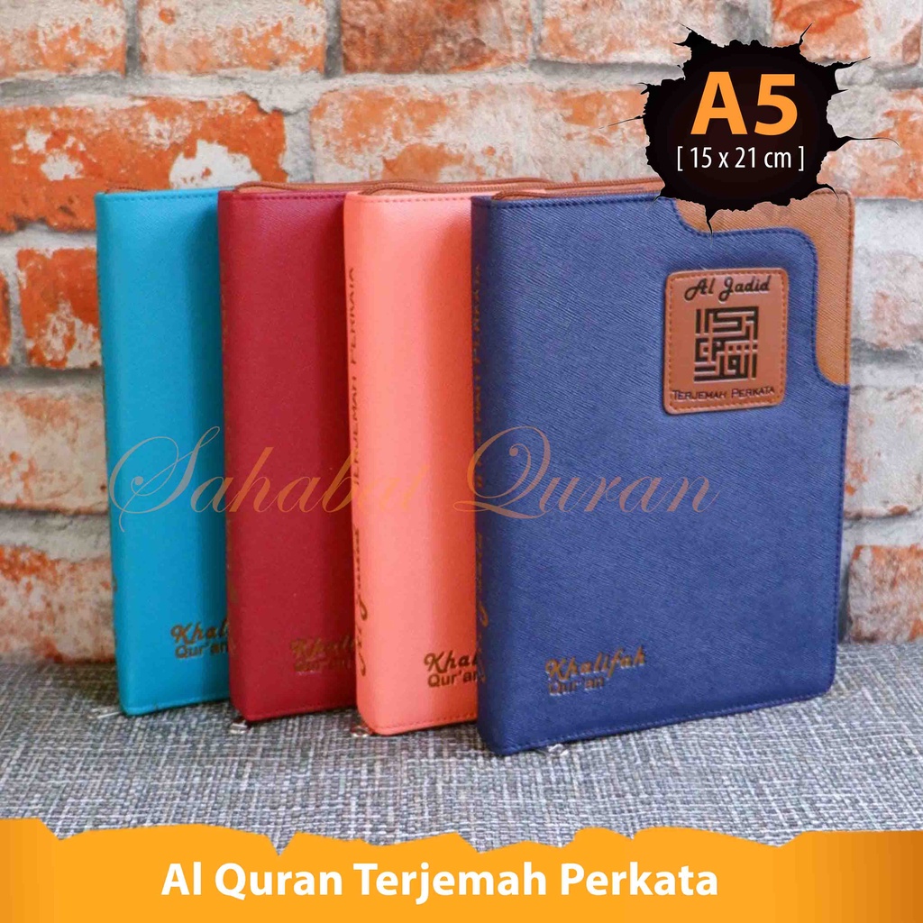 Jual Al Quran Terjemah Perkata Al Jadid A5 Cover Resleting Ukuran