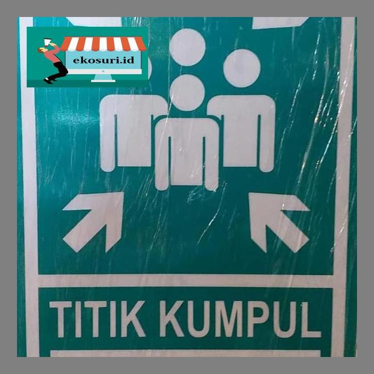 Jual Ek0Rs02N Plat Titik Kumpul 60X40Cm Assembly Point Rambu K3