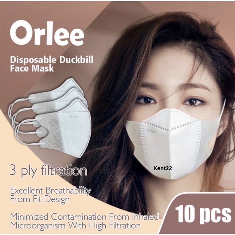 Jual Masker Duckbill 3ply 10pcs Sachet Orlee Sachet Shopee Indonesia