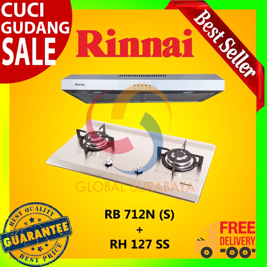 Jual Paket Kompor Tanam Rinnai Tungku Rb N S Cooker Hood Rh