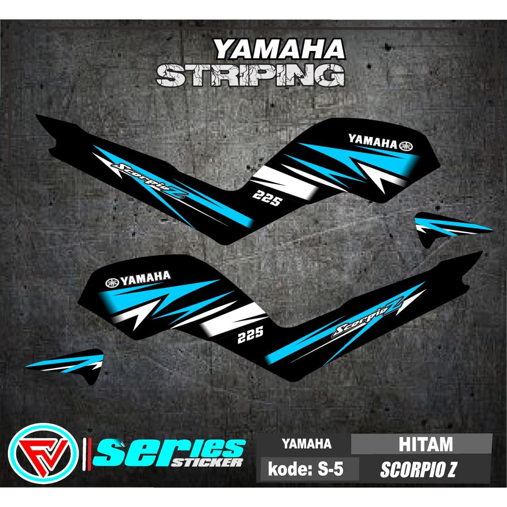 Jual Cod Striping Scorpio Z Sticker Scorpio Z Kode S List