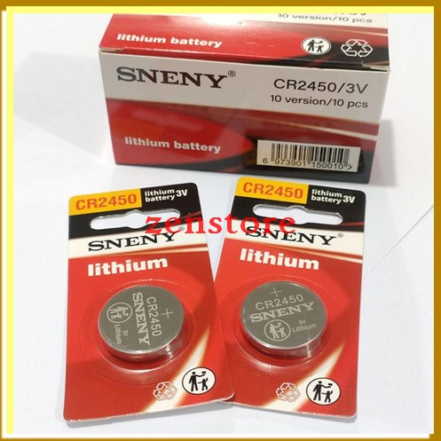 Jual BATERAI LITHIUM 3V CR 2450 BATERAI KANCING 2450 ASLI ORIGINAL