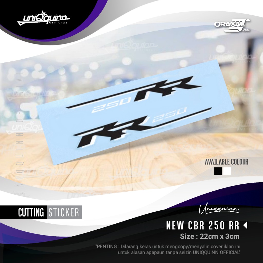 Jual Uq Stiker Cbr Rr Aerofin Cutting Sticker Cbr Stiker Motor