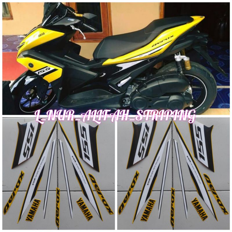 Jual STIKER STRIPING LIS LES POLET BODY MOTOR YAMAHA AEROX 155 VVA TIPE