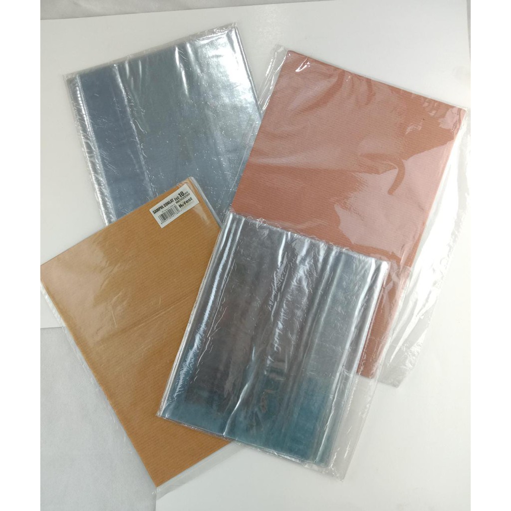 Jual Sampul Buku Sampul Coklat Polos Sampul Plastik Mika Buku