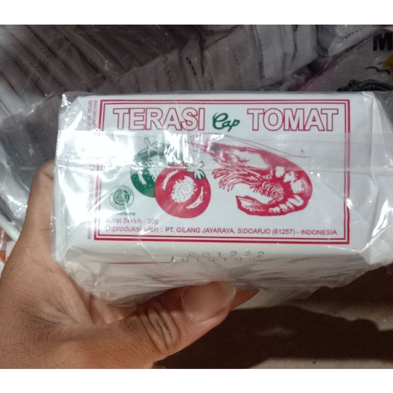 Jual TERASI UDANG CAP TOMAT 1 Pack Isi 10 SACHET Shopee Indonesia