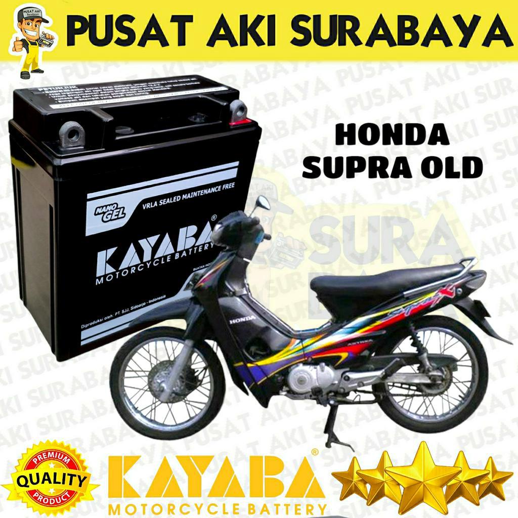 Jual AKI KERING BARU KAYABA GT6A GM5Z 12V MOTOR HONDA SUPRA X OLD