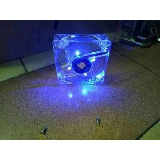 Jual Fan Casing 8cm Transparan LED Fan Case 8 Cm Kipas Pendingin