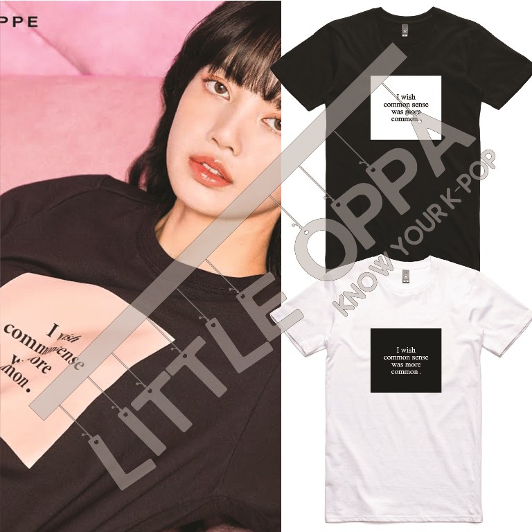 Jual BAJU KAOS KPOP IDOL FASHION BLACKPINK LISA COMMON SENSE T SHIRT