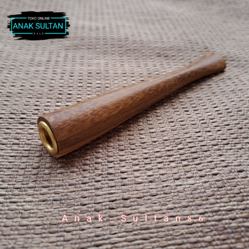 Jual Pipa Rokok Kayu Kelor Emas Panjang 12cm Shopee Indonesia