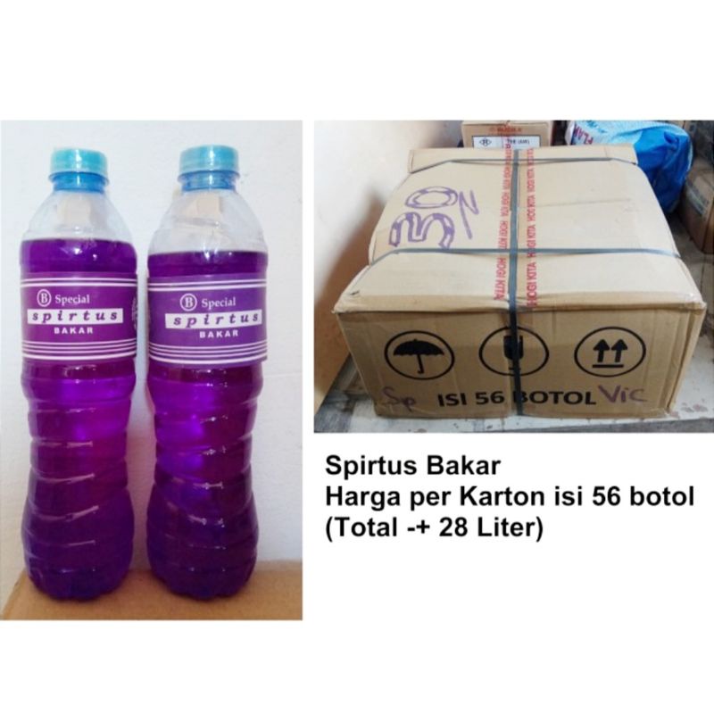 Jual Spirtus Bakar Per Botol 500mL Spirtus Cair Bunsen Bahan Bakar