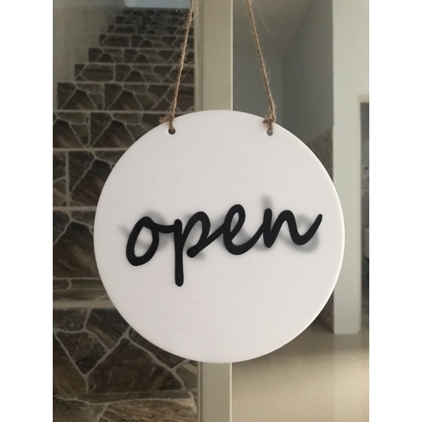 Jual Papan Pintu Open Close Gantung Door Sign Block Open Close Cafe