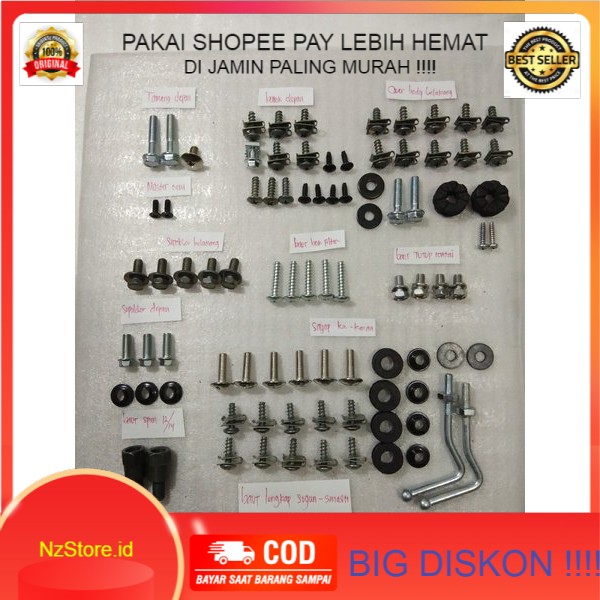 Jual Baut Lengkap Full Body Motor Suzuki Sogun Dan Smash Shopee Indonesia