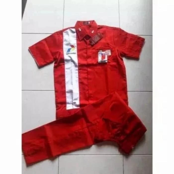 Jual Seragam Spbu Pertamina Operator Pengawas Ob Topi 12 Shopee