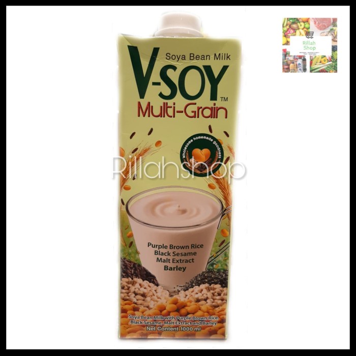 Jual Vsoy Susu Kedelai Multi Grain Original V Soy Soya Milk 1 Liter