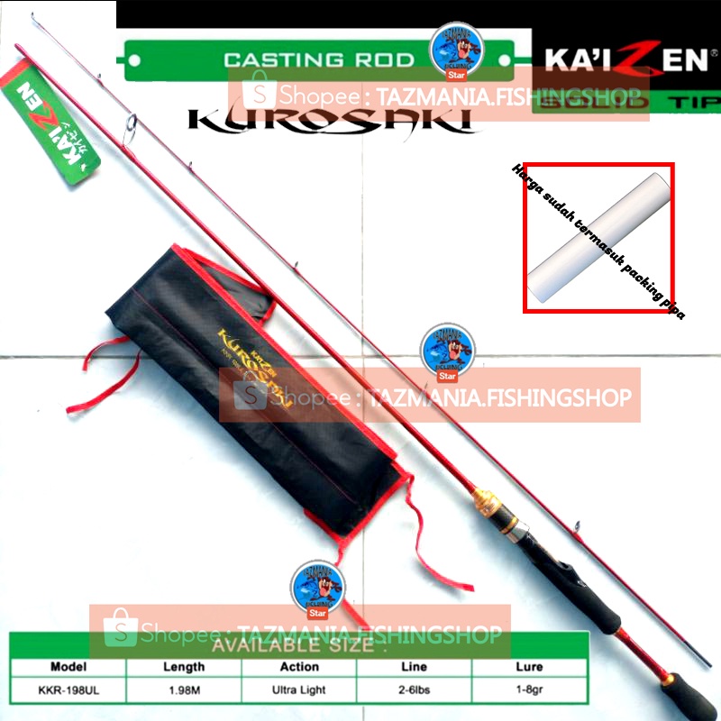 Jual Joran Kaizen Ul Solid Carbon Cm Kurosaki Joran Ultralight