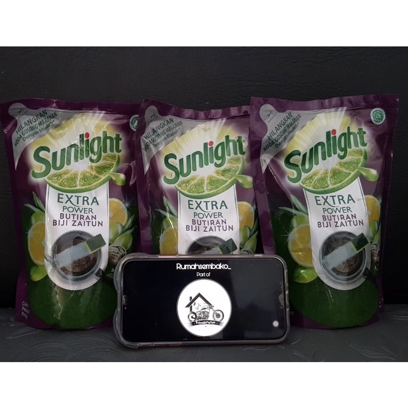 Jual Sunlight Extra Power Butiran Biji Zaitun Cairan Pencuci Piring