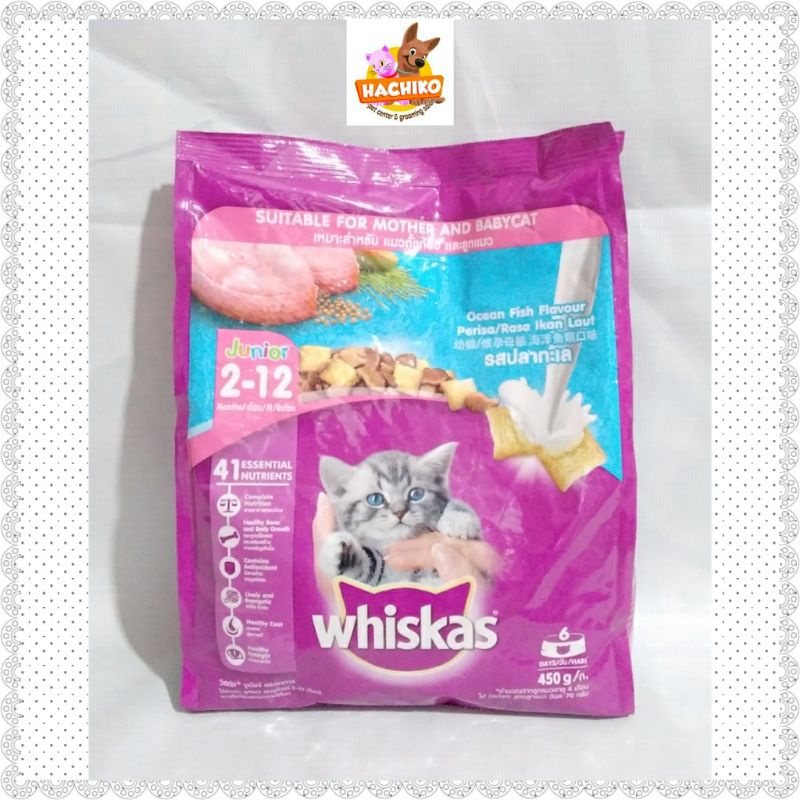 Jual Whiskas Junior Ocean Fish 450gr Whiskas Kitten Whiskas Dry Cat