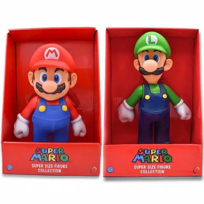 Jual Figure Super Mario Bross Luigi Yoshi Toad Donkey Kong Wario