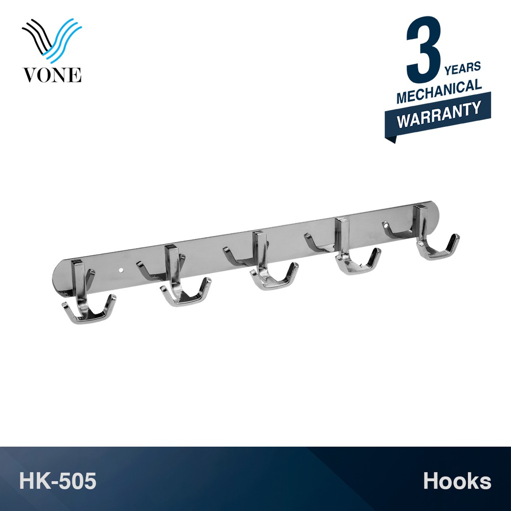 Jual VONE HK 505 Gantungan Baju Handuk Kapstok Hanger Dinding Stainless