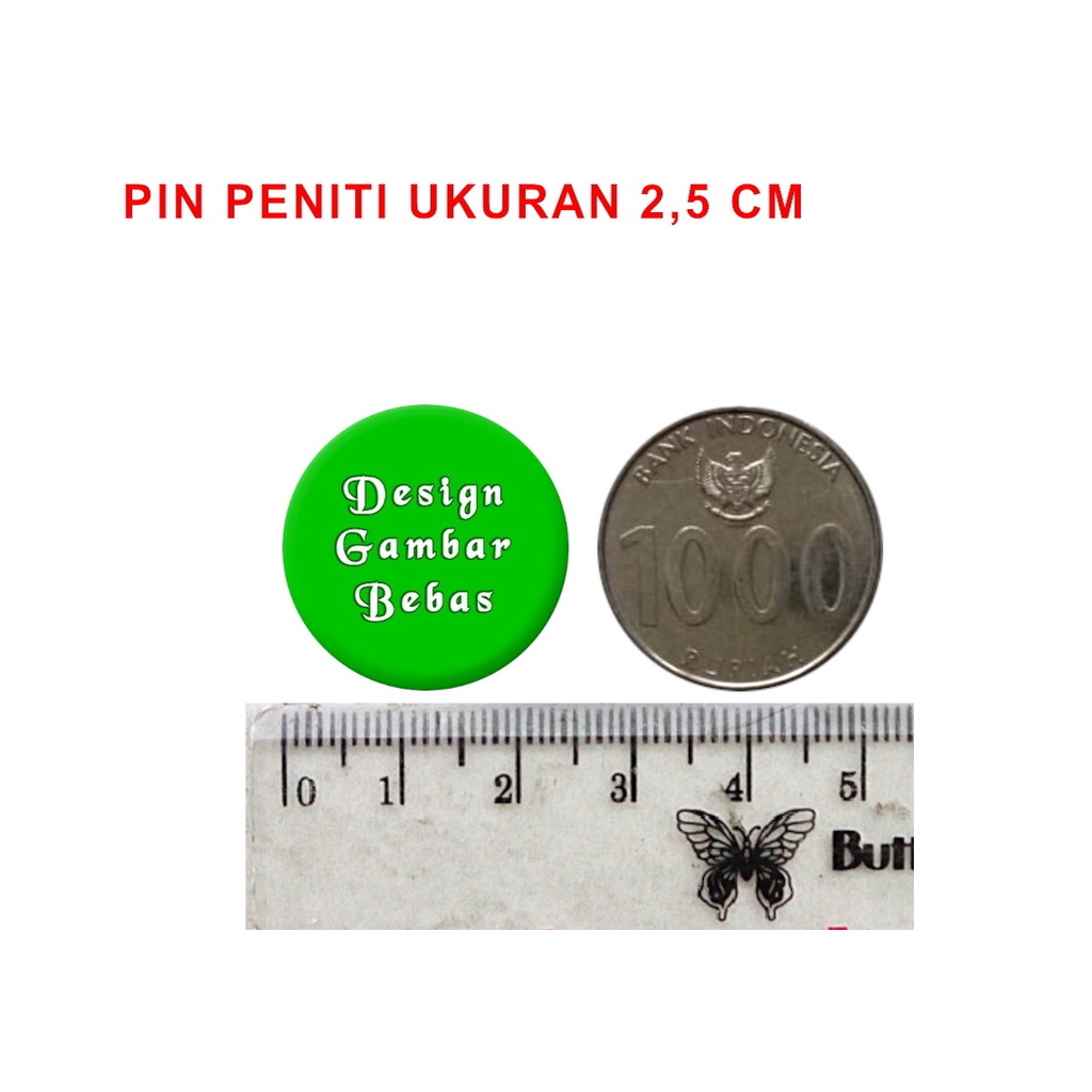 Jual Pin Bros Peniti Ukuran Diameter Mm Custom Sebesar Koin