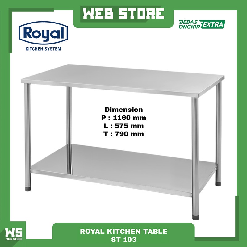 Jual Meja Dapur Restoran Jumbo Work Royal Kitchen Table ST 103