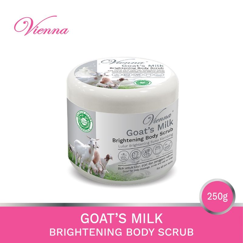 Jual Vienna Body Scrub Goat S Milk Gr Pot Lulur Susu Kambing